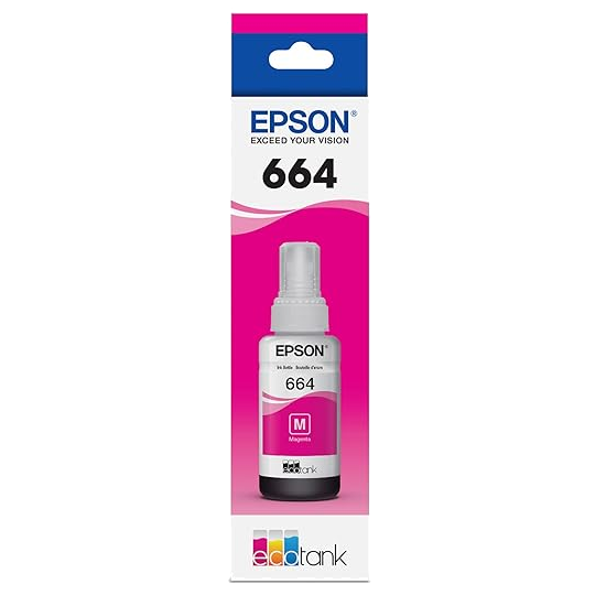 Epson T664320 EcoTank Magenta Ink Bottle